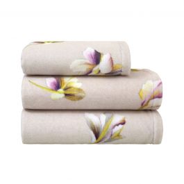 JACQUARD STYLISH FOLIAGE Details about   COMPLICE BY YVES DELORME FRANCE 100% COTTON TOWEL 