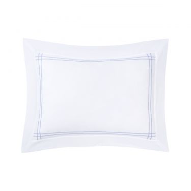 Yves Delorme Couture Duetto Lavande Cotton Voile Pillowcases