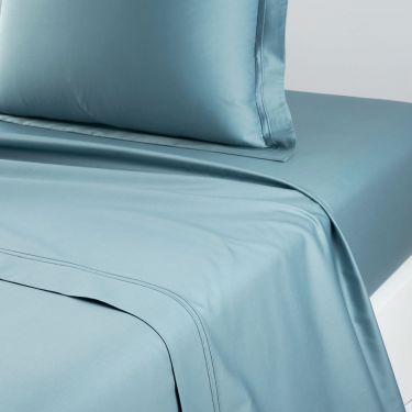 Yves Delorme Triomphe Fjord Flat Sheets