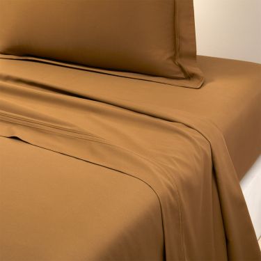 Yves Delorme Triomphe Bronze Flat Sheets