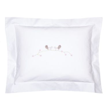 Personalised Baby Pillowcase Pink Squirrels (pillow sold separately)