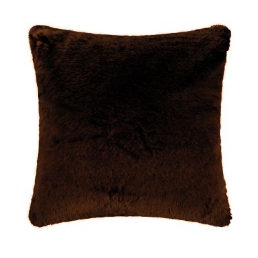  Evelyne Prelonge Faux Fur Chocolate Cushion