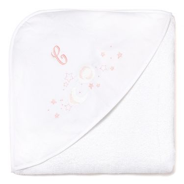Personalised Hooded Towel Pink Galaxy
