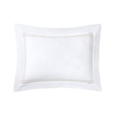 Yves Delorme Duetto Ambre Cotton Voile Pillowcases