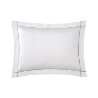 Yves Delorme Athena Sauge Cotton Percale 500 TC Pillowcases